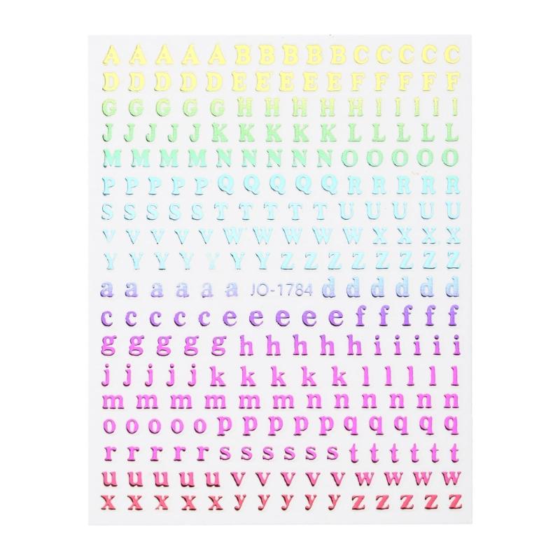 Adesivos de Alfabeto Adesivos de Letras Adesivos Decalques de Alfabeto Scrapbooking Arte em Resina Adesivos de Letras Pequenas À Prova D'água