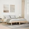 VidaXL Extra Long Bed Frames Without Mattress 140x210 Cm Solid Pine Wood, Bed, Bedroom Furniture, Wooden Bed, Double Bed, 852406