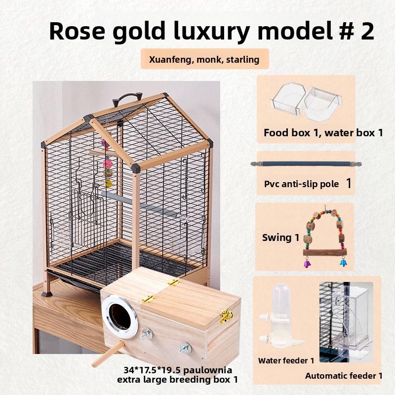 Large Bird Cage for Parrots Finches Mynahs Spacious Aviary with Complete Accessories Home Use Flight Habitat Included Bird Nest