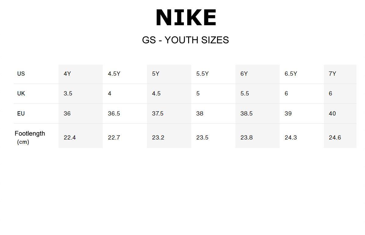 what is 5.5 y in womens