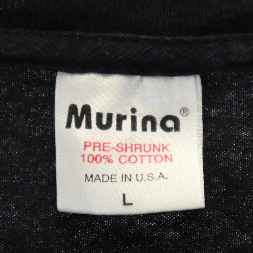Murina 90s Made In USA Old Short Sleeve T-shirt L Black Men's Used