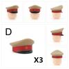 US Soviet British Soldier Figures Helmet M1ssh40 M3 Beret Military Accessories Building Blocks Toys For Children J004