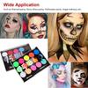 Vibrant 15 Color Face Paint Set For Kids Water-soluble Halloween Party Fun
