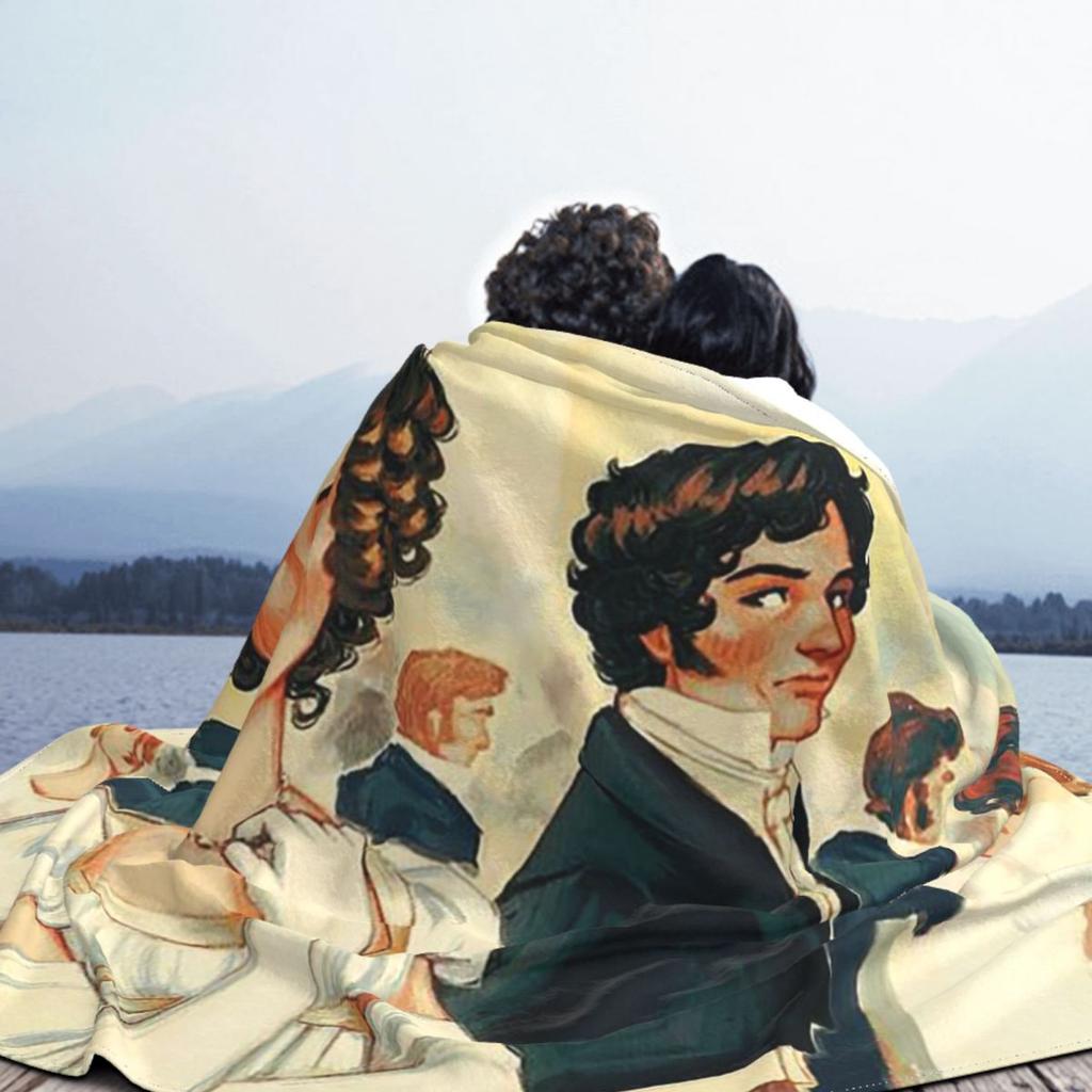 90s Fitzwilliam Darcy Pride And Prejudice Blanket Soft Warm Flannel Throw Blanket Bedding for Bed Livingroom Picnic Travel Home