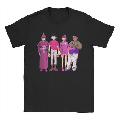 Tricou Bărbați Gorillaz Cracker Island Group Bumbac Pur Îmbrăcăminte Distractiv Mânecă Scurtă Gât Rotund Tricou Idee de Cadou Tricou