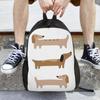 Heimdeko - Dackel Rucksack Heißer Verkauf Tagesrucksack Große Kapazität Kinder Buchtasche Schultasche Umhängetaschen für Männer Frauen
