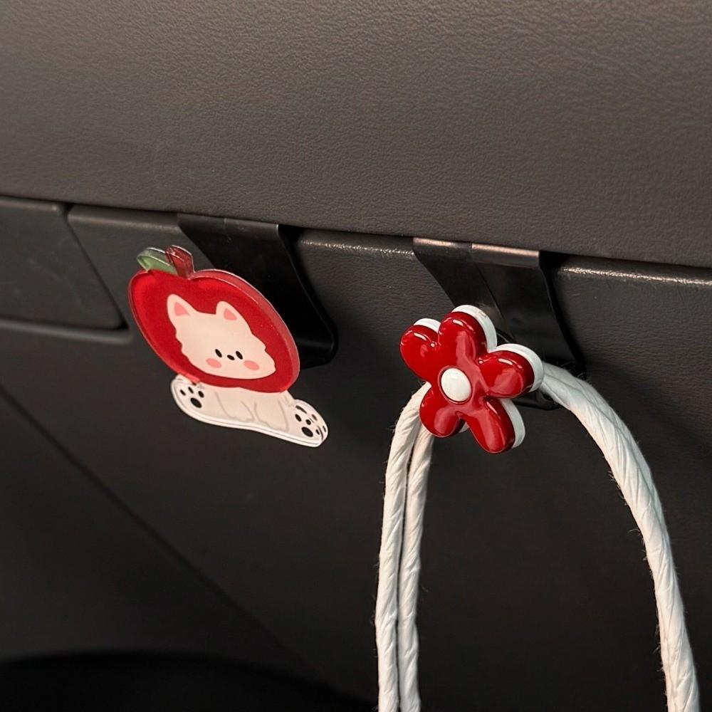 Cartoon Pattern Car Storage Hook Universal Hidden Glove Box Hanger Large Load-Bearing Car Organizer Clips