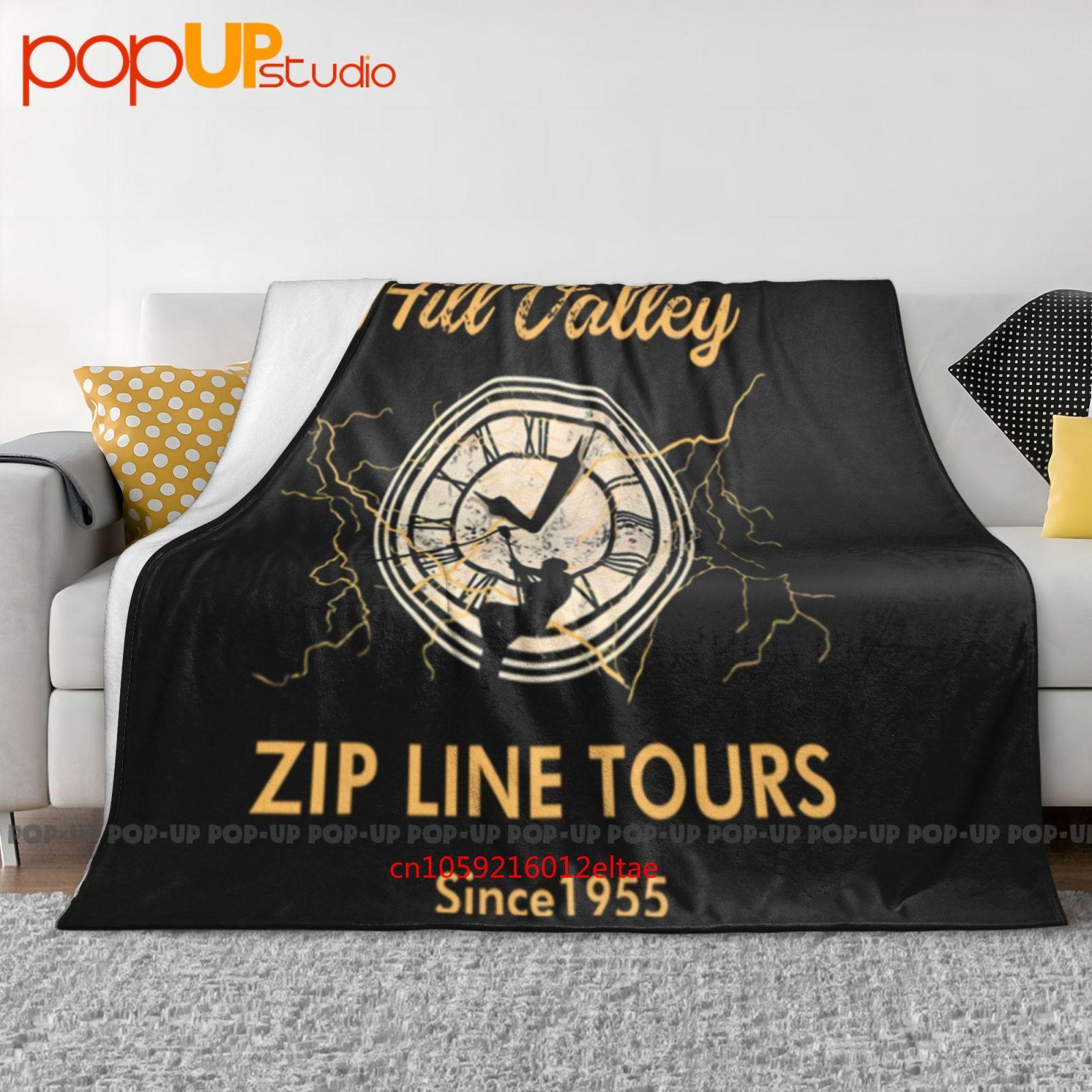 Hill Valley Zip Line Tours Ultra-Soft Blanket Quilt Winter Sofa Cover Bed Covers Size: 75*100cm, Weight: 230 GSM