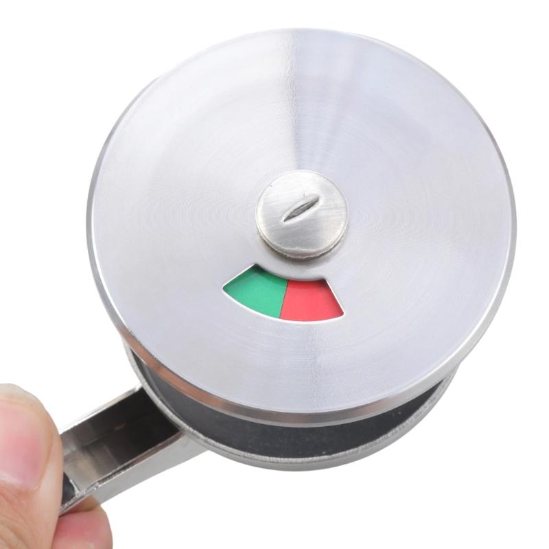 Privacy Indicator Lock Steel Bathroom Door Handle with Easy Installation Commercial Restroom Lock for Home & Office Use