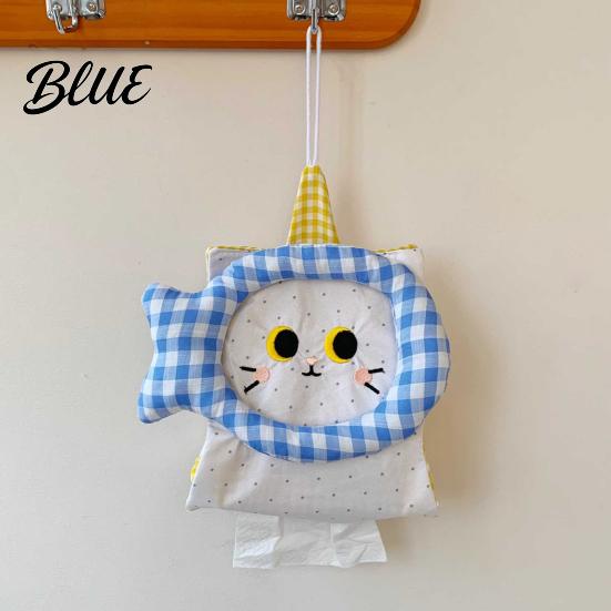 Bathroom Paper Towel Holder Hanging Tissue Box Holder Foldable Fabric Napkin Dispenser Bedroom Container Durable Portable Storage Organizer for Car