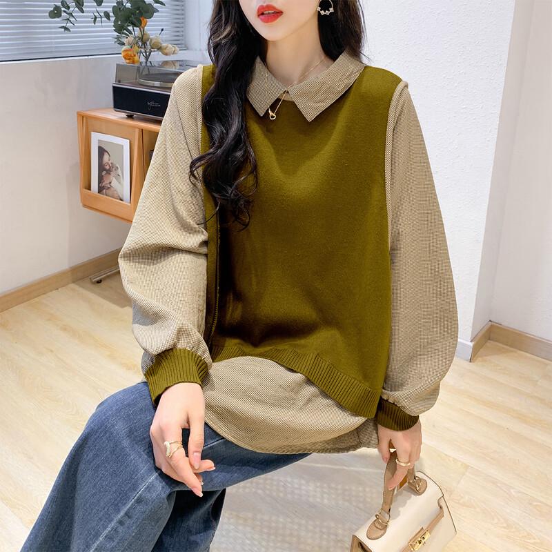 

Mokana Women s Collared Long Sleeve Knit Top