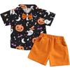 Children's Home Clothes Pajamas Set Short-sleeved Top Shorts Two-piece Set Outer Wear Play Cardigan Clothes