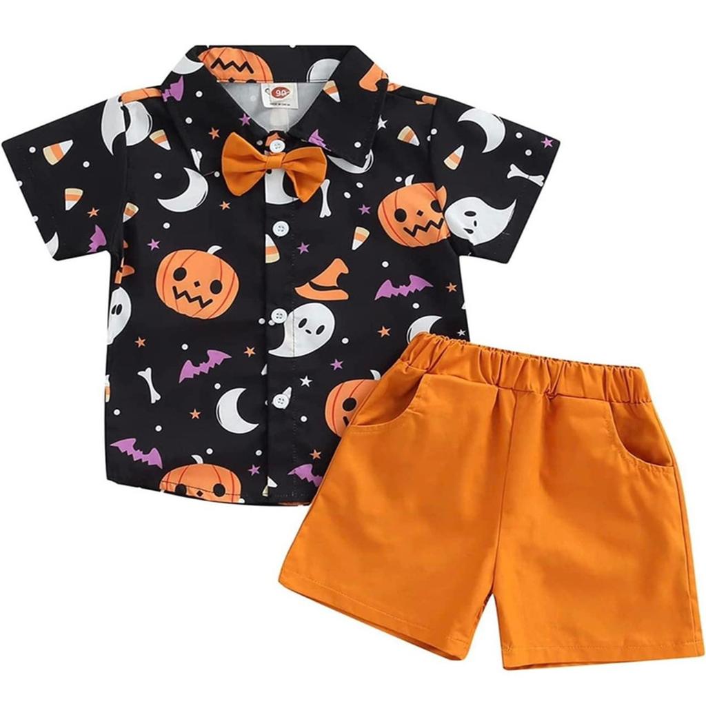 Children's Home Clothes Pajamas Set Short-sleeved Top Shorts Two-piece Set Outer Wear Play Cardigan Clothes