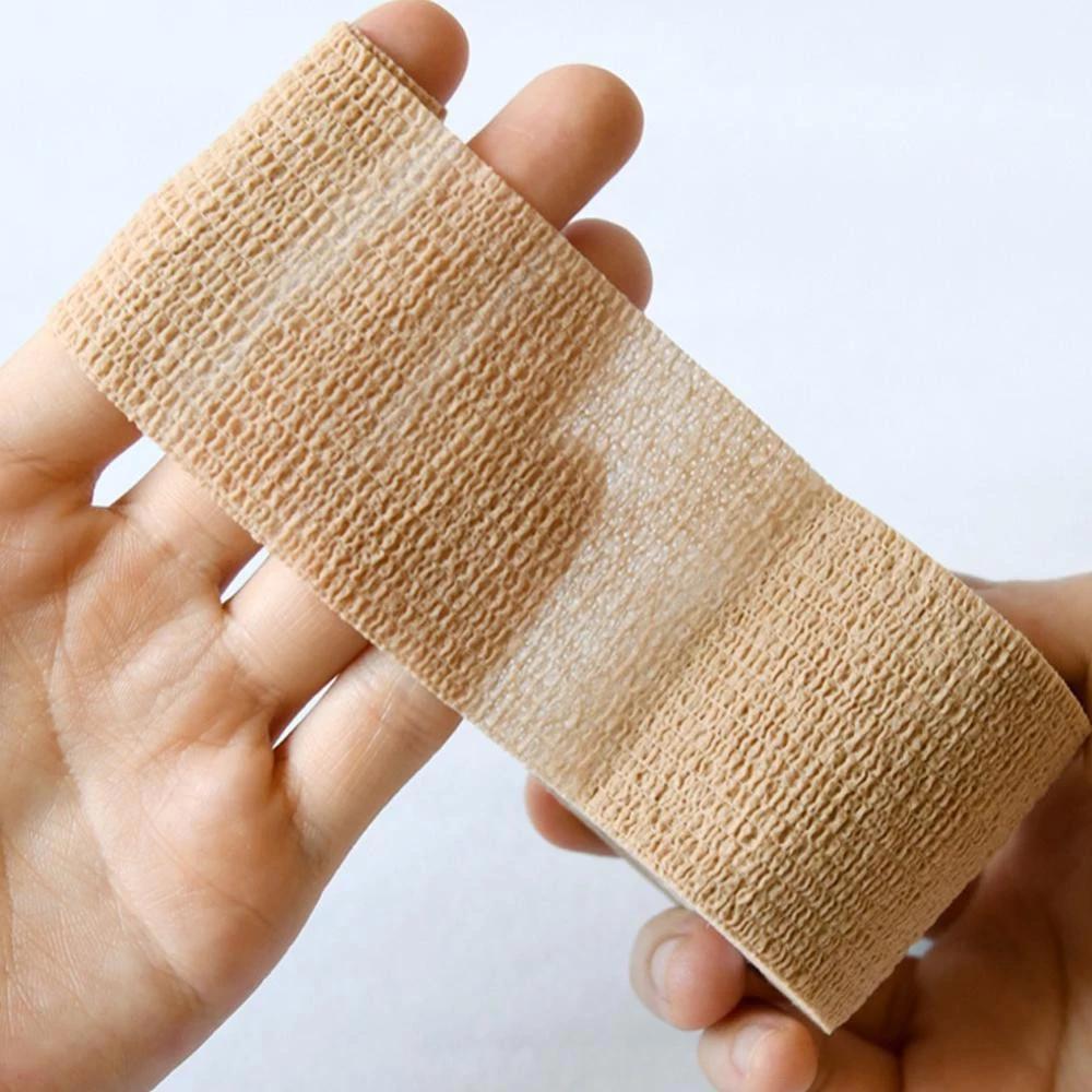 2PC Self-Adhesive Elastic Bandage Wound Bandaging Supplies Training Breathable Fixation for Sports First Aid Wound Plasters Tape