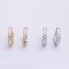 Chic Versatile Sparkly Square Zirconia Earrings for Women - High-End Niche Design
