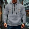 Men's Military Cargo Hoodies, Casual Quarter Zipper Pullover Tops With Multi Pockets