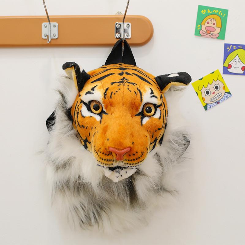 

Имитация Голова Льва Тигра Животное Рюкзак Плюшевая Игрушка Кукла Девочка Детский Рюкзак