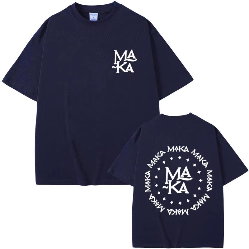 Limited Rapper Maka Logo Tshirt Unisex Women Fashion Hip Hop Oversized Tshirts Unisexs  Cotton Short Sleeve T Shirt Streetwear