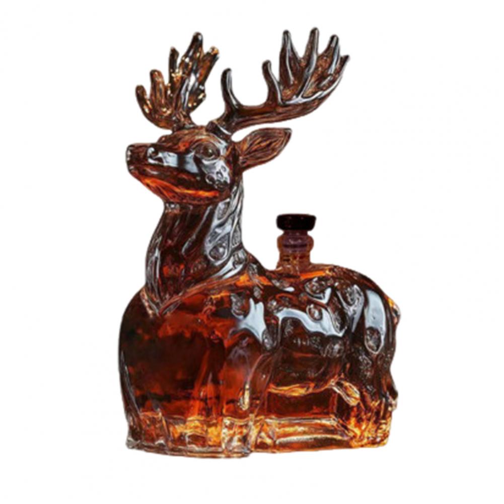 Elephant Little Dog Whiskey Bottle Animal Shape Design Transparent Glass Wine Bottle Beauty Enhancing Glass Decanter Bottle
