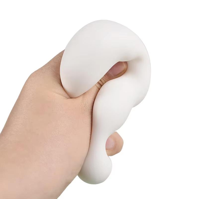 Good Cute Tofu Stress Balls Sensory Toys Stress Relief Fidget Toys Squishy Dough Ball Gifts For Adults Children Best Gift