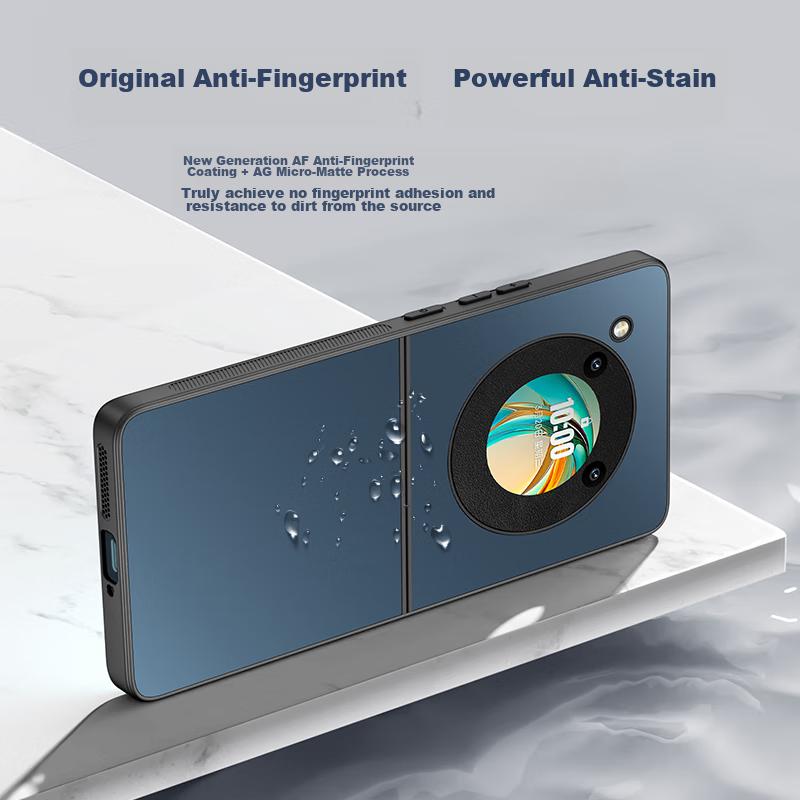 Case for Nubia Flip, ZTE Nubia Flip Protective Cover, Frosted Full Coverage Ultra-Thin Shockproof Anti-Fingerprint Personalized - Graphite Black
