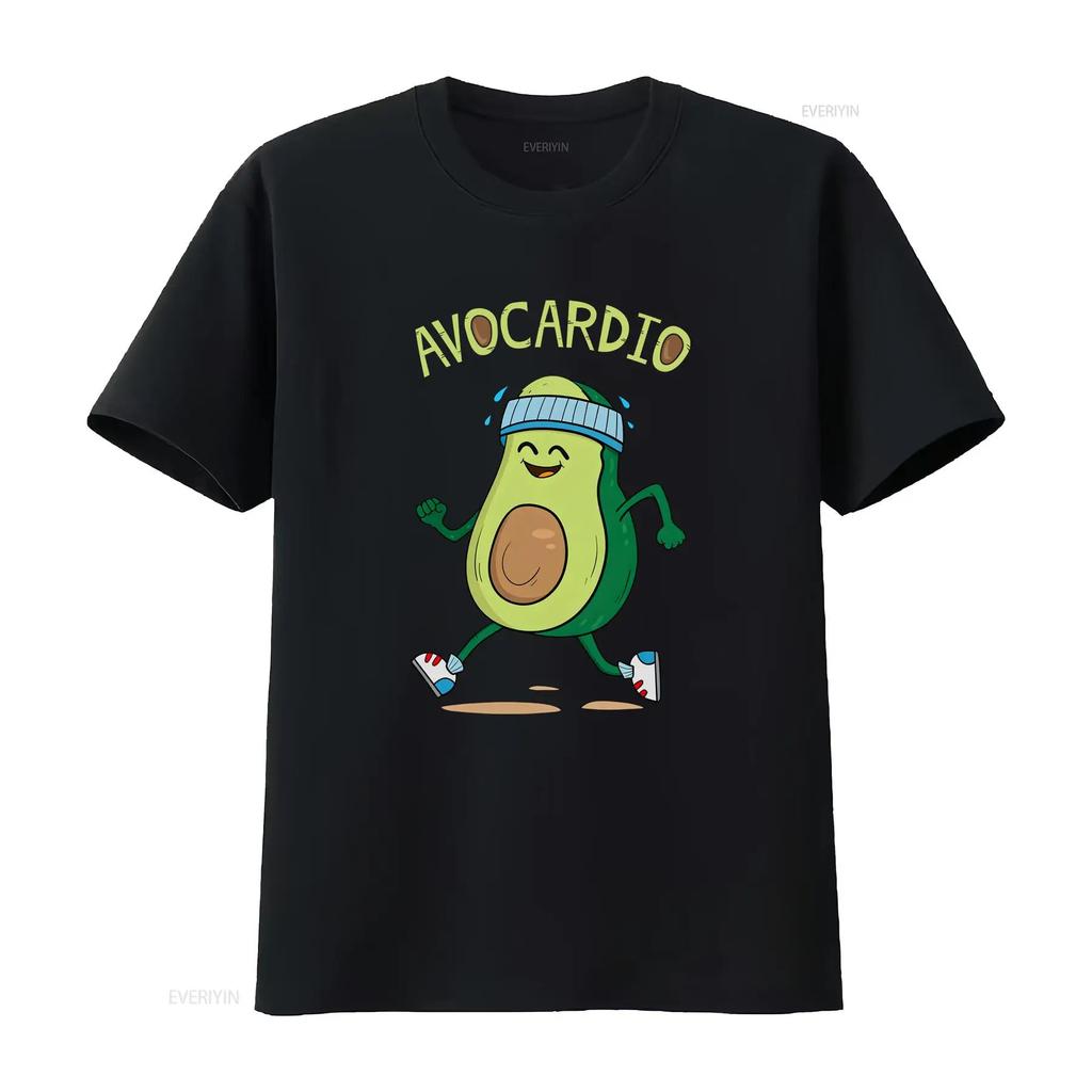 Avocardio Fitness Funny T Shirt for Women Comfortable Novelty s vintage Washed Soft streetwear