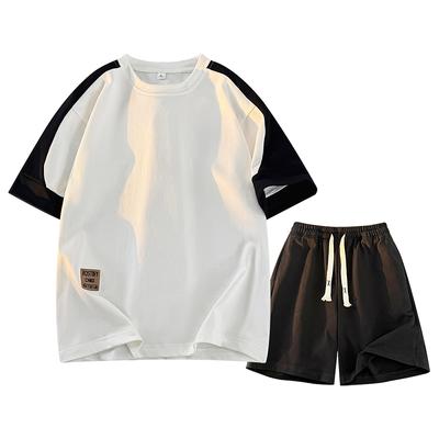 Summer Short-sleeved Men's Sports Suit Plus Size Men's Two-piece Set