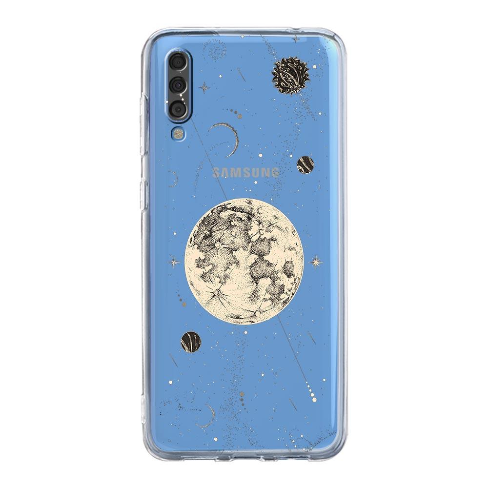 Funny Sun Moon Angel Eyes Phone Case For Samsung Galaxy A12 A32 4G A50 A70 A20E A20S A10S A22 A30 A40 A52 A72 5G A02S A04S Cover