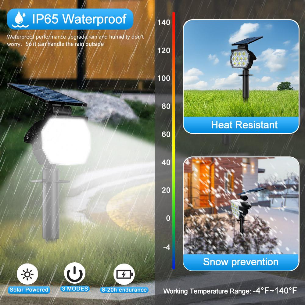 Lampă solară peisaj în aer liber pentru gazon Lampă de podea de grădină cu LED, impermeabilă, de uz casnic, de vilă, de grădină, priză Cablaj gratuit