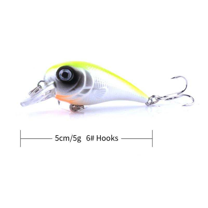 5CM-5GFake Bait Little Fat Fake Bait Lure Lightning Hand Rock Fat Noise Lure Fake Bait Hard Bait Freshwater Fake Bait