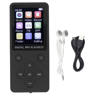 MP3-Player, 1,8-Zoll-Farbbildschirm, tragbarer HiFi-Soundplayer mit BT5.0 für die Aufnahme von Bildern, Videos und Büchern