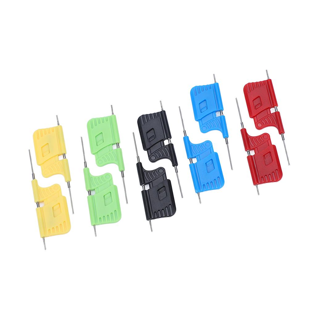 10Pcs IC Test Clip SMD Testing Hook Fine Dual Hooks Tools Set Kit for Maintenance