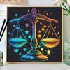 Scales Diamond Diy Zodiac Painting Cross Stitch Kit Mosaic Art Diamond Painting Full Circle Diamond Home Decoration