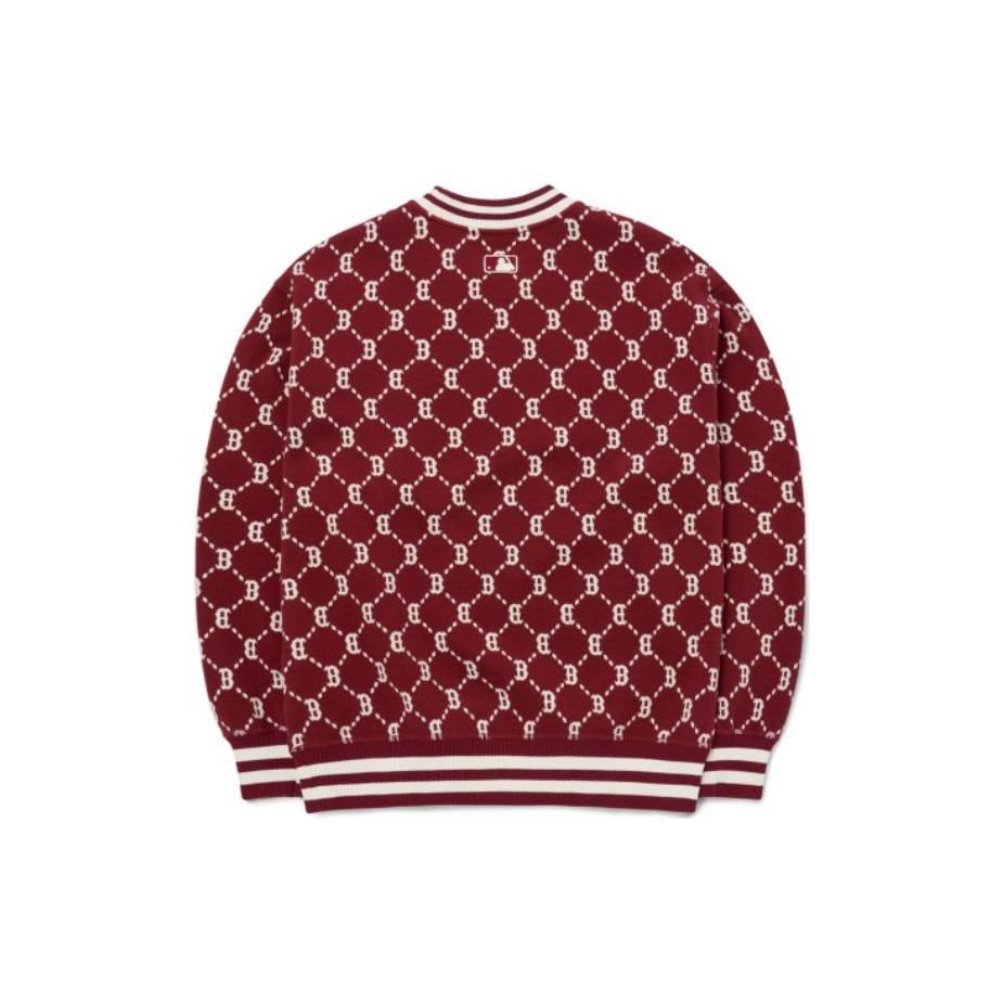 New MLB Old Flower Sweatshirts Unisex Red 3AMTM0724-43WIS