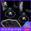 2026 Hot Car Sticker New Car Lights Welcome Courtesy Lamp LED Projector For Peugeot 206 207 307 3008 2008 308 407 408 508 301 20