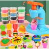 Play Dough Tools Slime Plasticine 3 in 1 Color Clay Cake Ice Cream Maker Noodle Machine DIY Mold Kit Kids Montessori Education