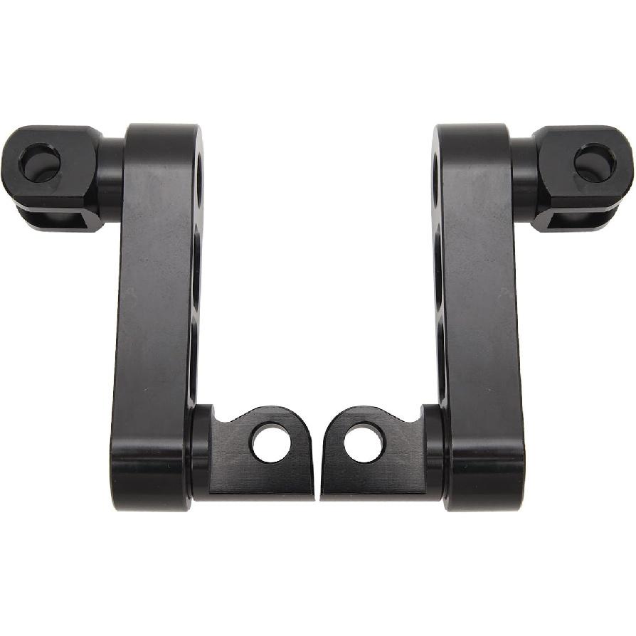 Motorcycle Foot Peg Adjustable Passenger Footpegs Highway Bracket, 360° Rotating Foot Peg Extensions Passenger Highway Peg Clamp Bracket, Sturdy