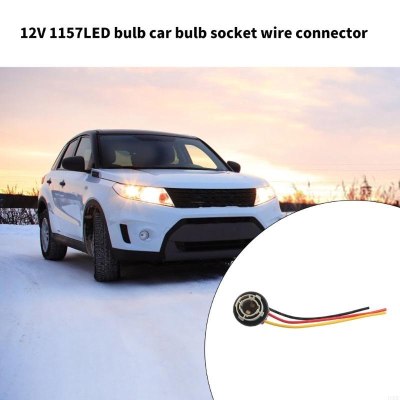 1157 LED Bulb Socket Plugs Waterproof Tail Light Harness Socket Holder Simple Talls for Most Car Trucks SUVs