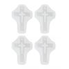 10pcs Food Grade Silicone Silicone Cross Mold Pendant Casting Mold  For Craft Projects