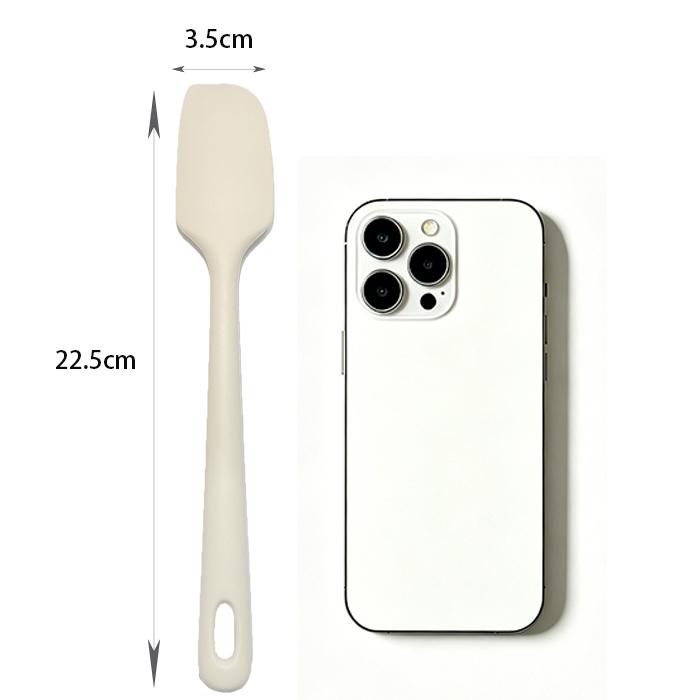 

2pcs Warm food-grade silicone spatula, high-temperature resistant integrated cake scraper, comfortable grip scraper for baking 22.5*3.5cm【2pcs】