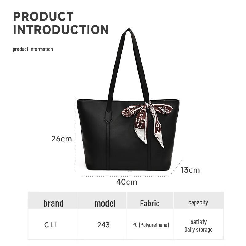 

C.LI Large Capacity Shoulder Tote Bag for Women