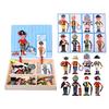 Magnetic Whiteboard Educational Magnetic Block Puzzle Board Game For Logic Thinking Training With Facial Feature Vehicle Themes