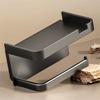 Toilet Paper Holder Plastic Storage Rack Wall Mounted Bathroom Kitchen Towel Placement Toilet Paper Roll Box Phone Storage Rack