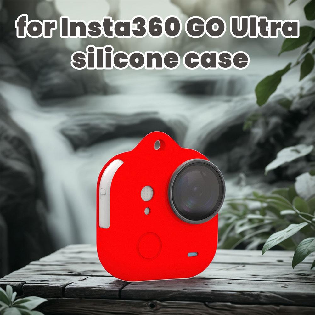 For Insta360 Ultra Action Camera Silicone Case Screen Protective Film For Insta360 GO Ultra Anti-scratch Cover Carrying Bag