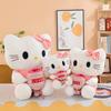 Rose Hello Kitty Cat Plush Toy With Short Plush For Couples Gift And Collectors
