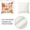 1 Pieces -2D flat printing Autumn Pumpkins Rainbow Pattern Cushions Polyester pillowcase sofa decorative cushion cover