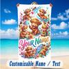 Fantasy Magic Theme Beach Towel Personalized Custom Name & Text Soft Quick Dry Beach Towel for Swimming Travel