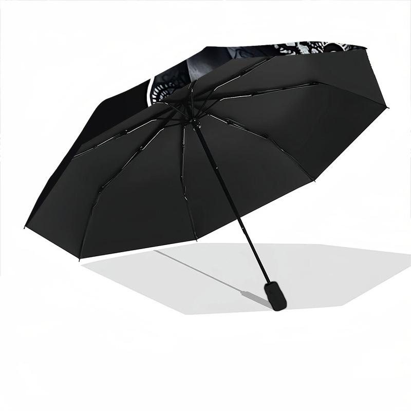 1pc Gothic Bow Automatic Open/Close Umbrella, Lightweight for Women/Men, Perfect Gift - for Everyday or Holiday Eventsyy251127092