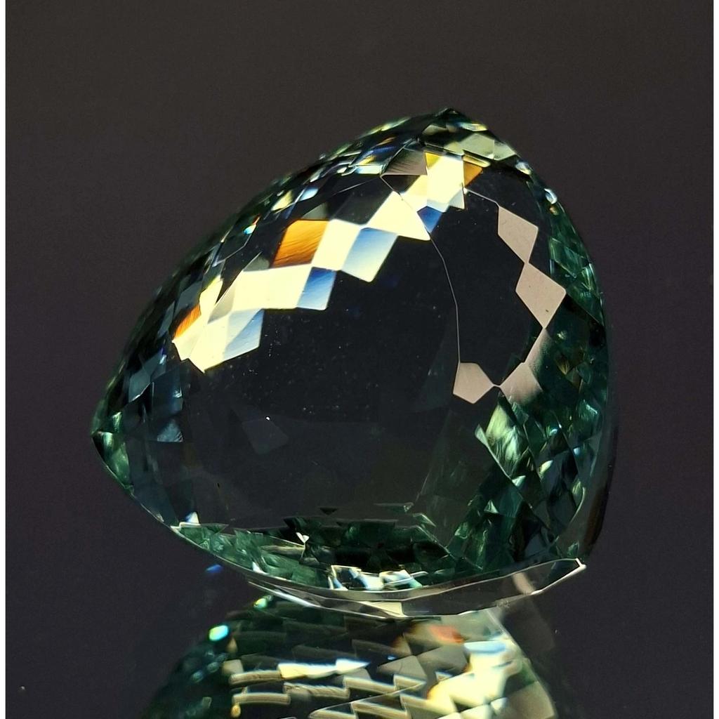 Fabulous Natural Aqua Blue Topaz 87-89 Ct Trillion Cut Certified Loose Gemstone