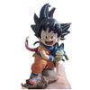 Dragon Ball Gk Scene Childhood Goku Holding Poole Yamcha Minions Hand-made Model Ornaments Anime Gifts.